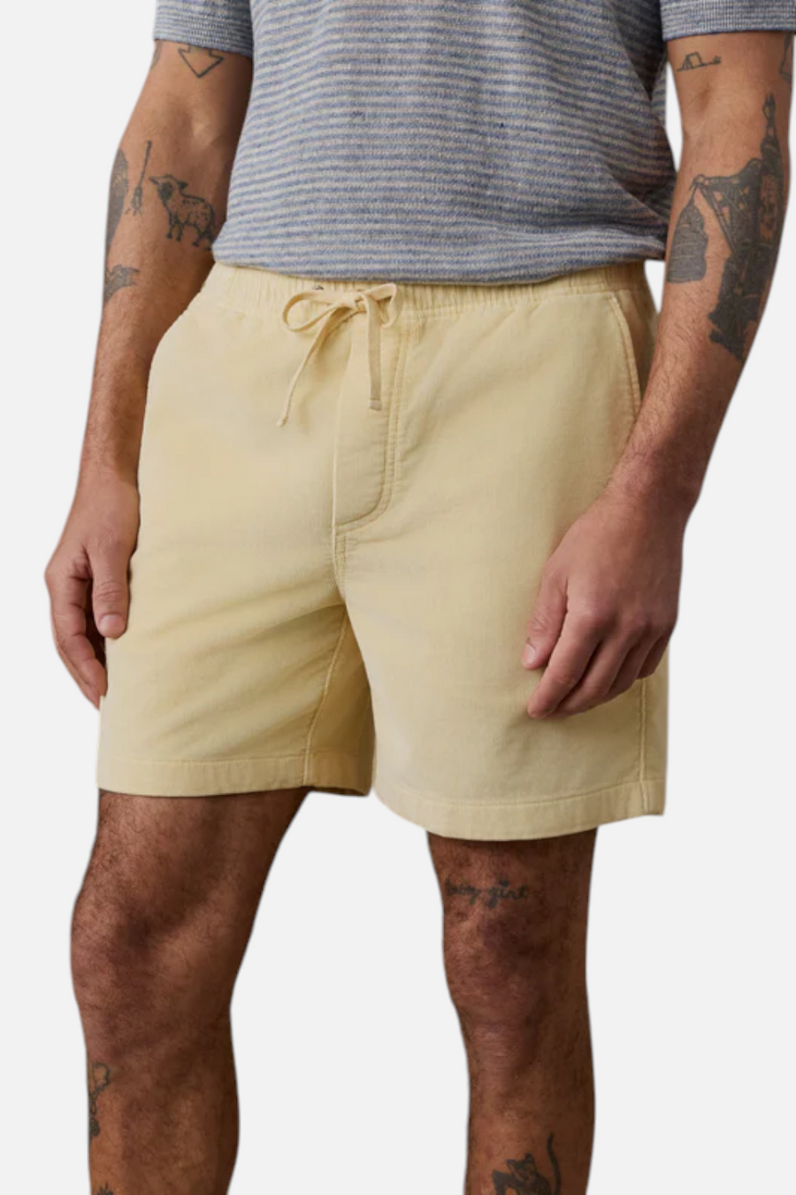 Faherty Essential Corduroy Short in Faded Sun