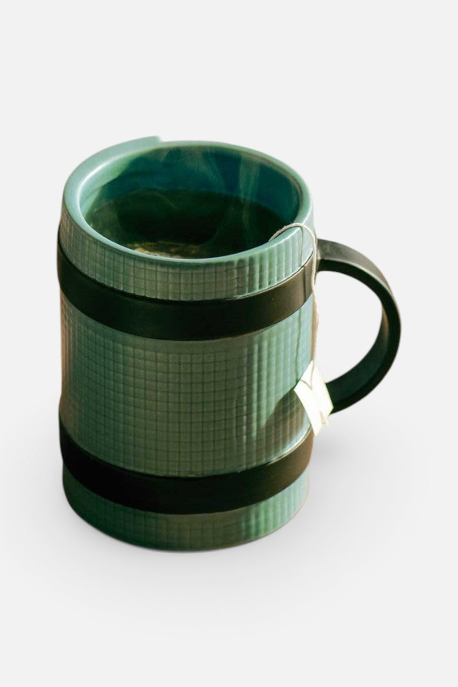 Yoga Mat Mug Green – side view