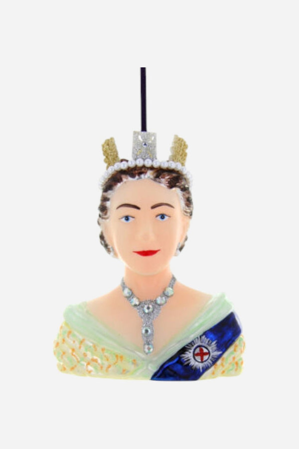Young Queen Elizabeth Bust Ornament