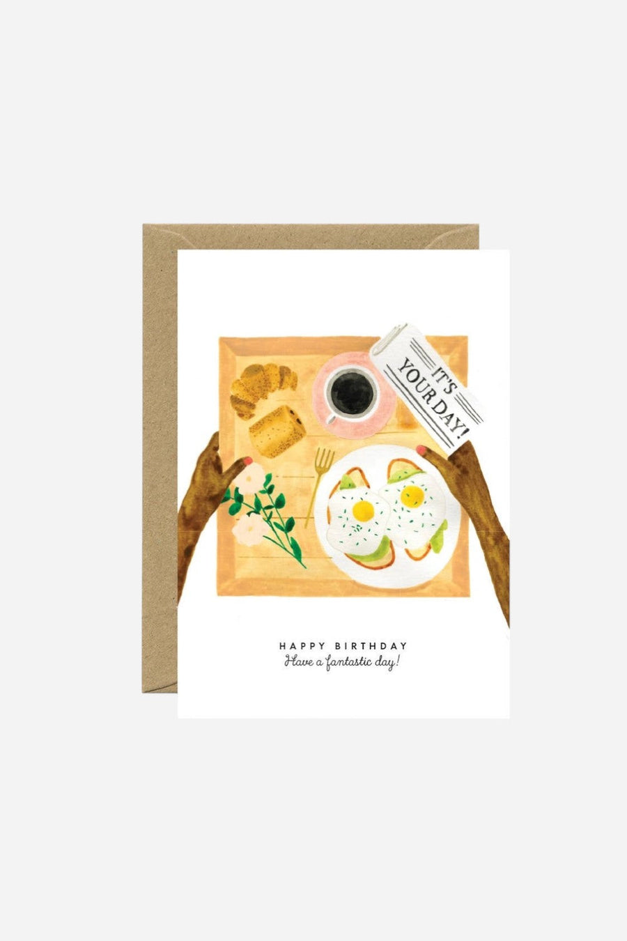 Your Day Breakfast - Birthday Greeting Card – front view