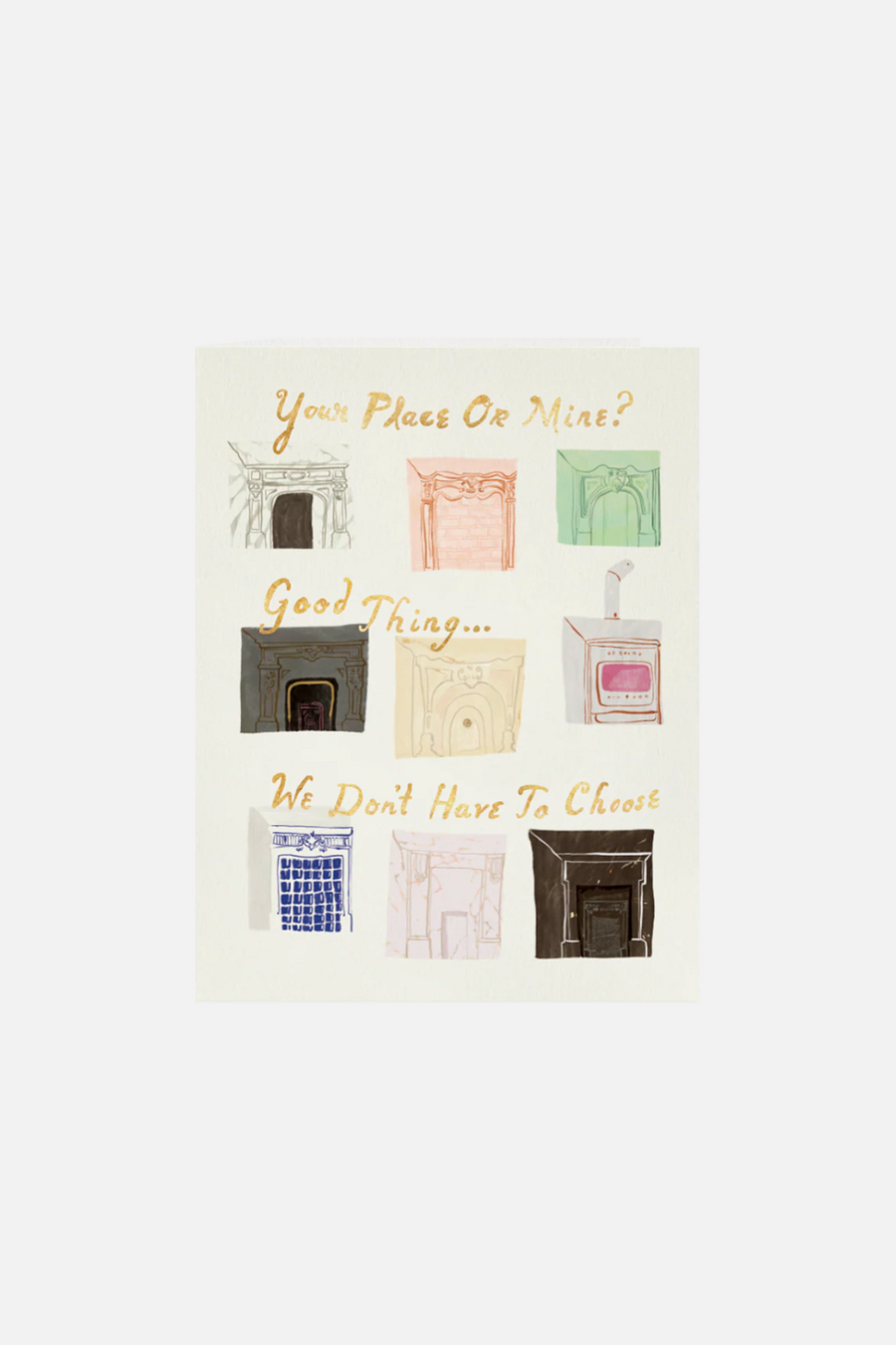Your Place Or Mine Card – front view