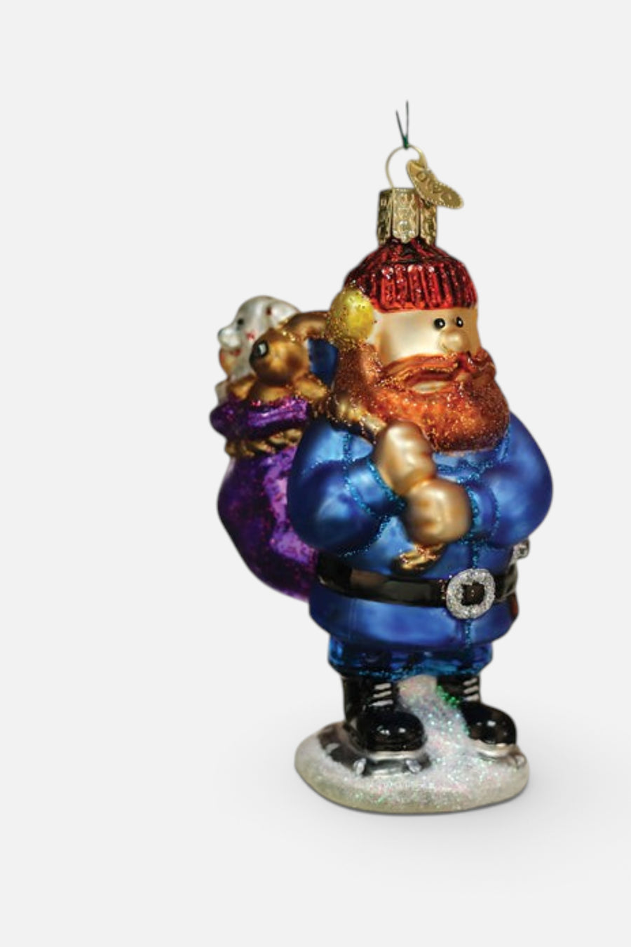 Yukon Cornelius Glass Ornament – detail