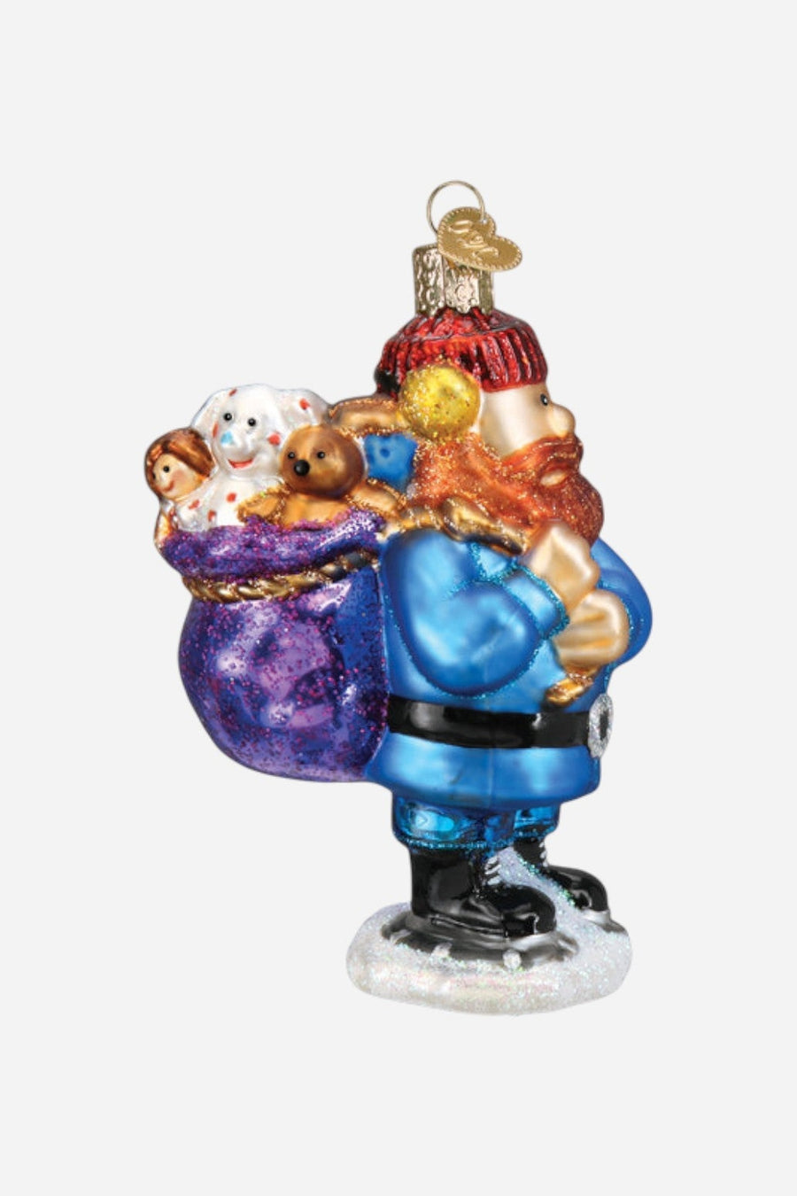 Yukon Cornelius Glass Ornament – three-quarter view
