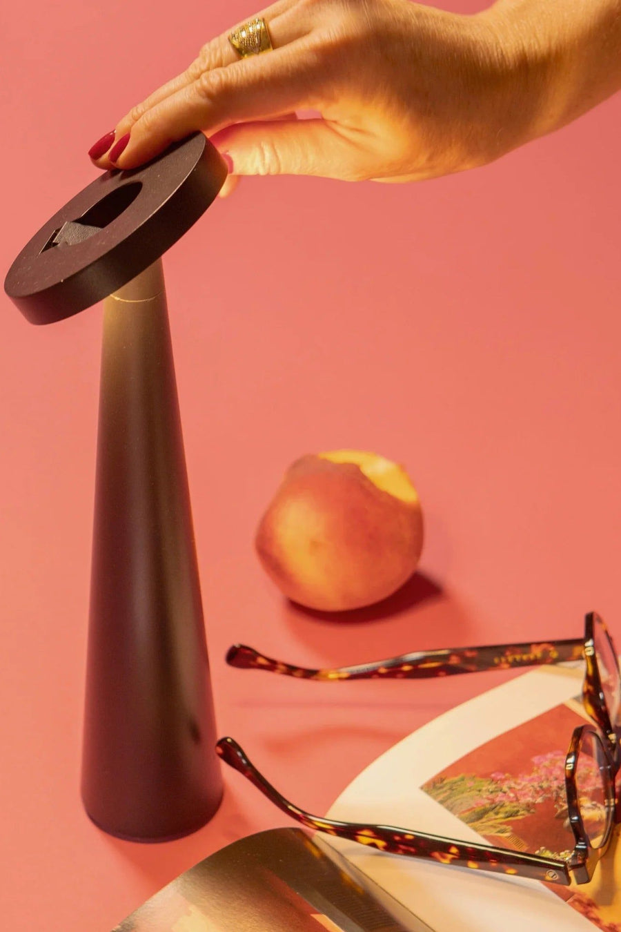 Zafferano Angelina Pro Rechargeable Table Lamp – flat lay