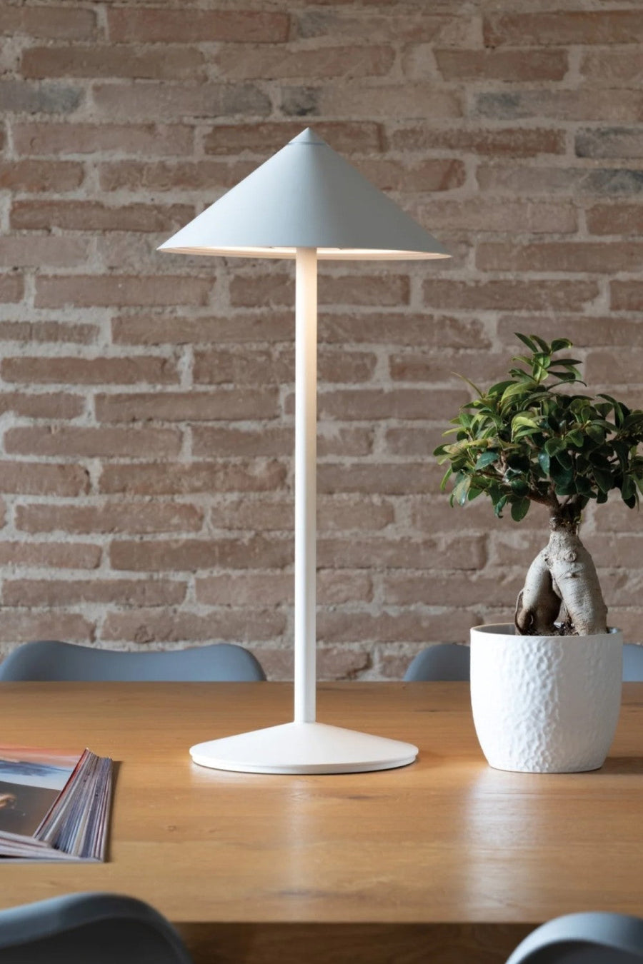 Zafferano Pina L Desk Lamp – side view