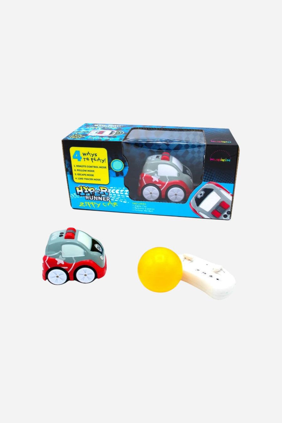 Zippy Car, 4 Ways To Play – front view