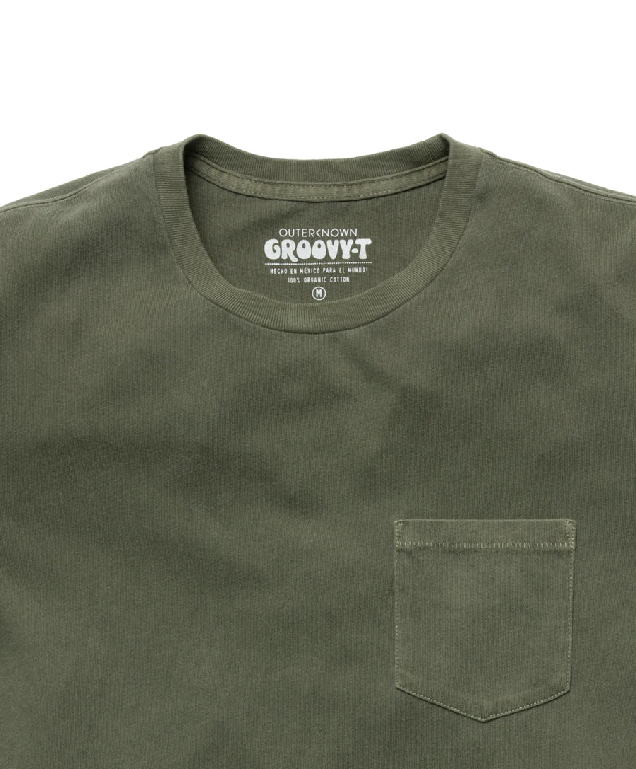 Outerknown Groovy Pocket Tee in Safari