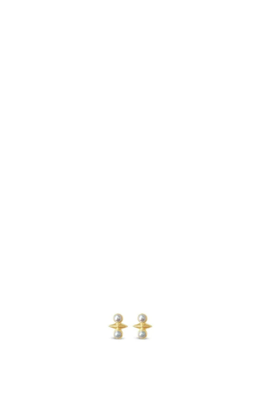 Sierra Winters Atlas Earrings In Gold/Pearl