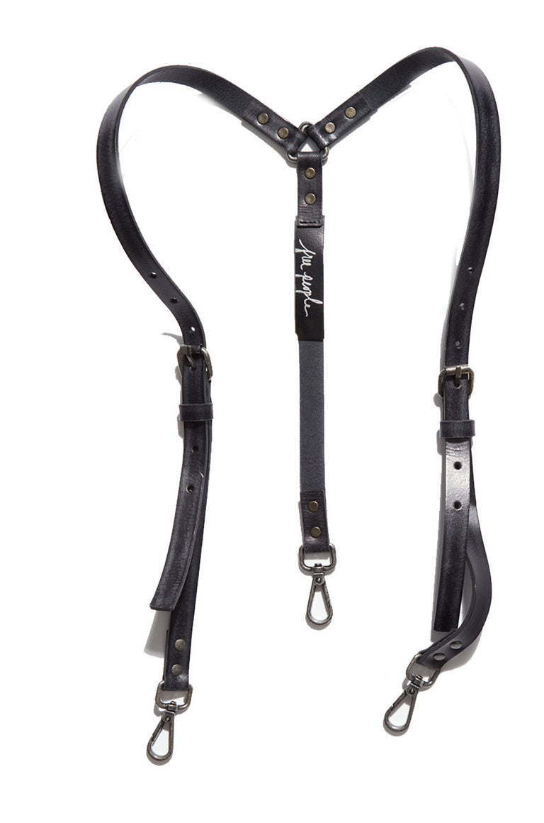 New?Free People-Hold Me Up  Braided Leather Suspenders Free People | Accessories | Newfree People Hold Me Up  main image 3