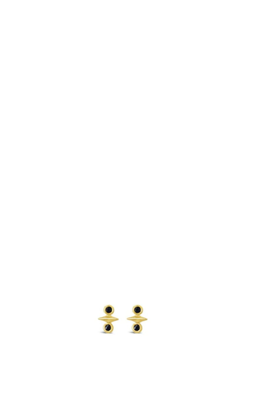 Sierra Winters Atlas Earrings In Gold/Black Spinel