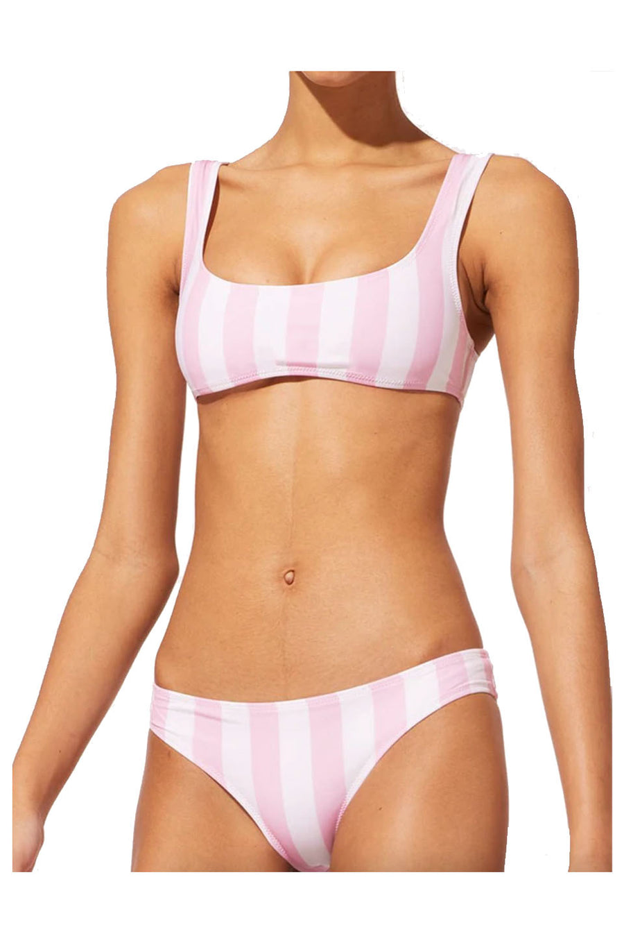 Solid & Striped The Elle Top In Cotton Candy Stripe