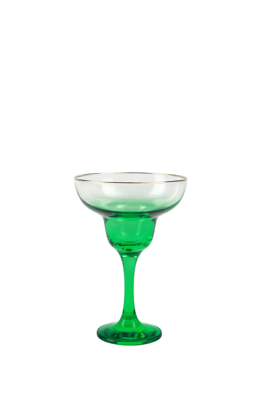 Vietri Rainbow Emerald Margarita Glass