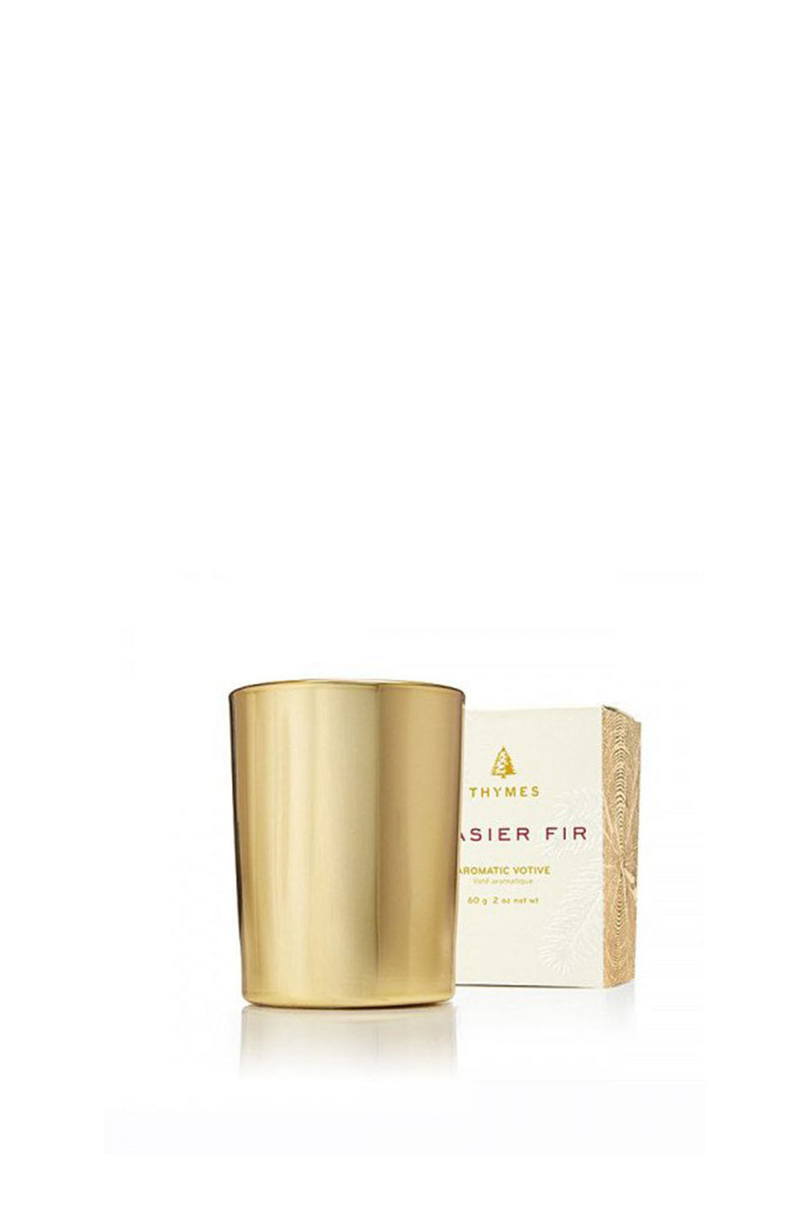 Thymes Frasier Fir Gold Votive Candle