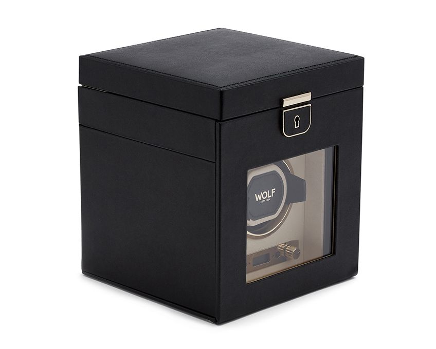 Palermo Single Watch Winder Anthracite, Black