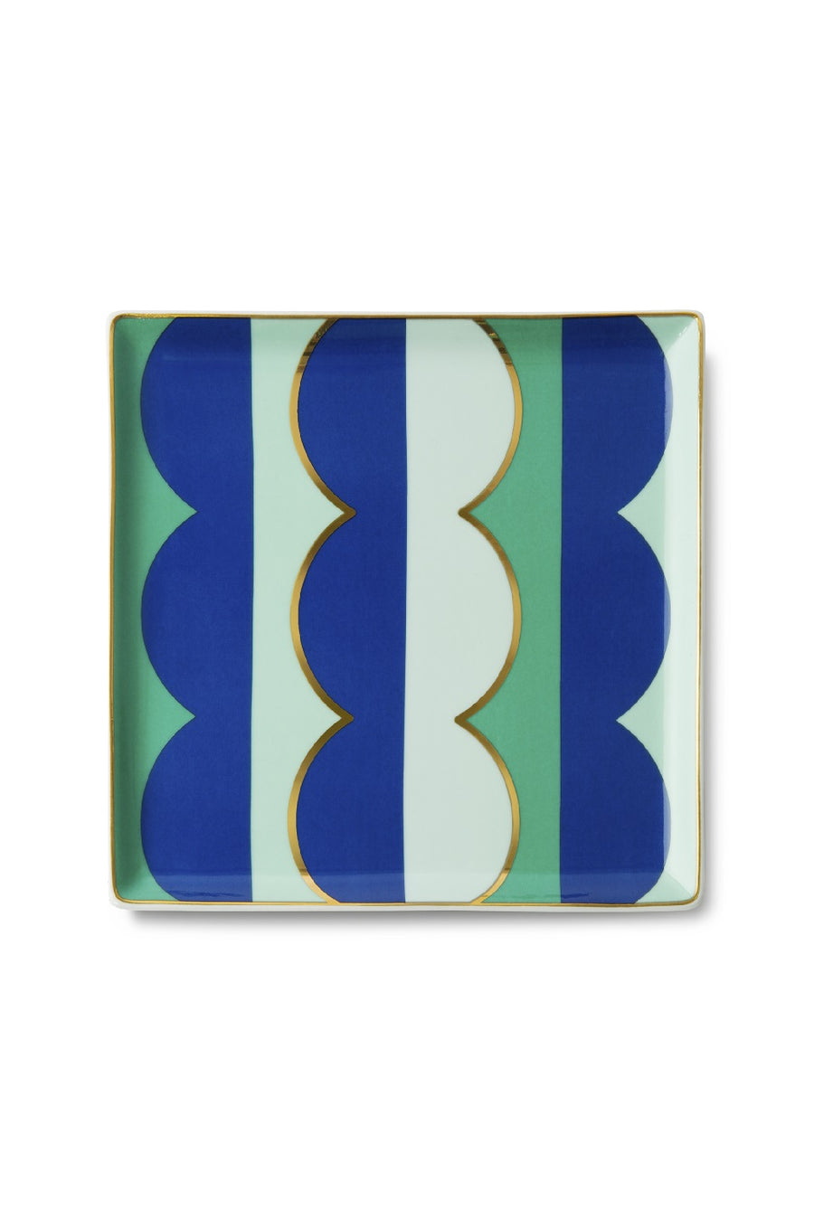 Ceramic Tray Riviera Wave Blue