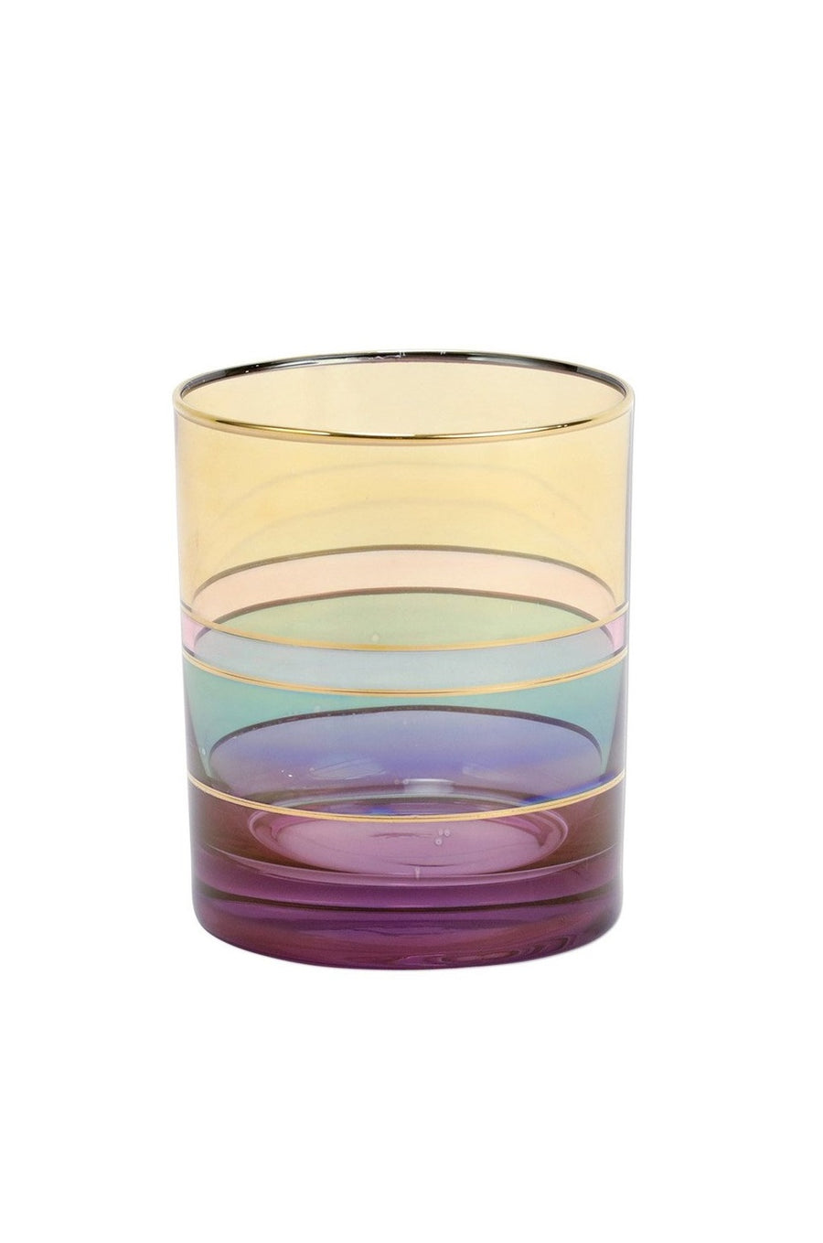 Vietri Regalia Deco Purple Double Old Fashion