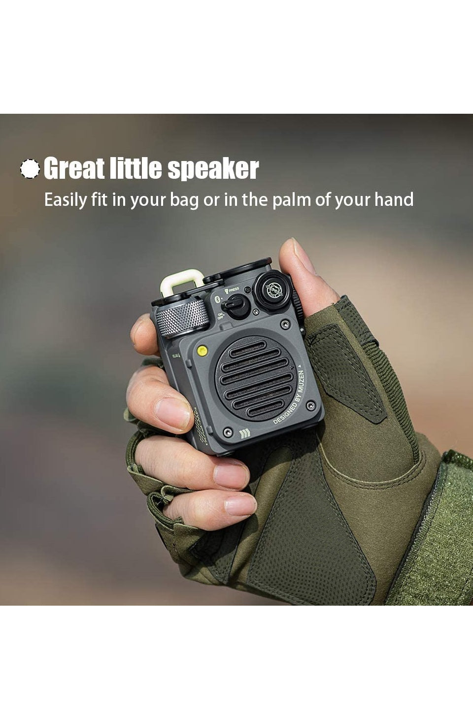 Wild Mini Grey Speaker – CHROME