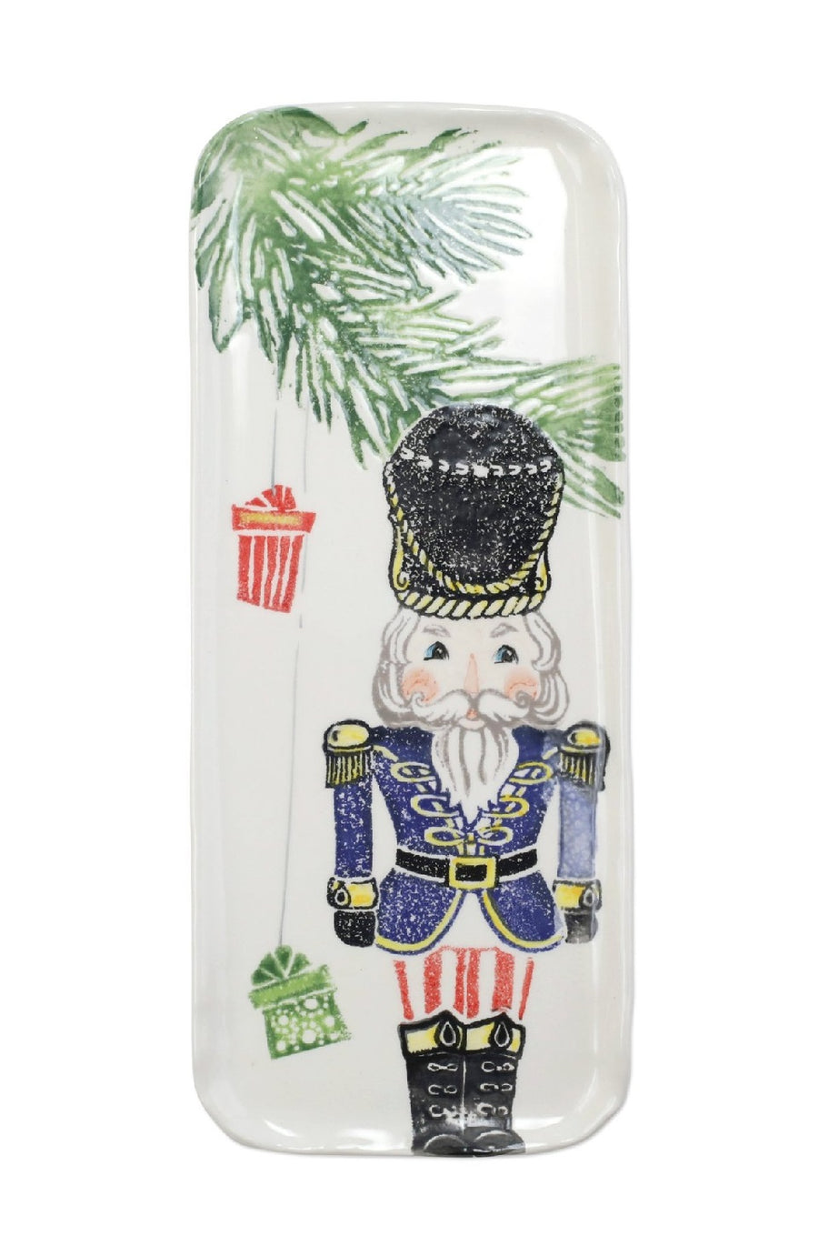 Vietri Nutcrackers Narrow Rectangular Platter