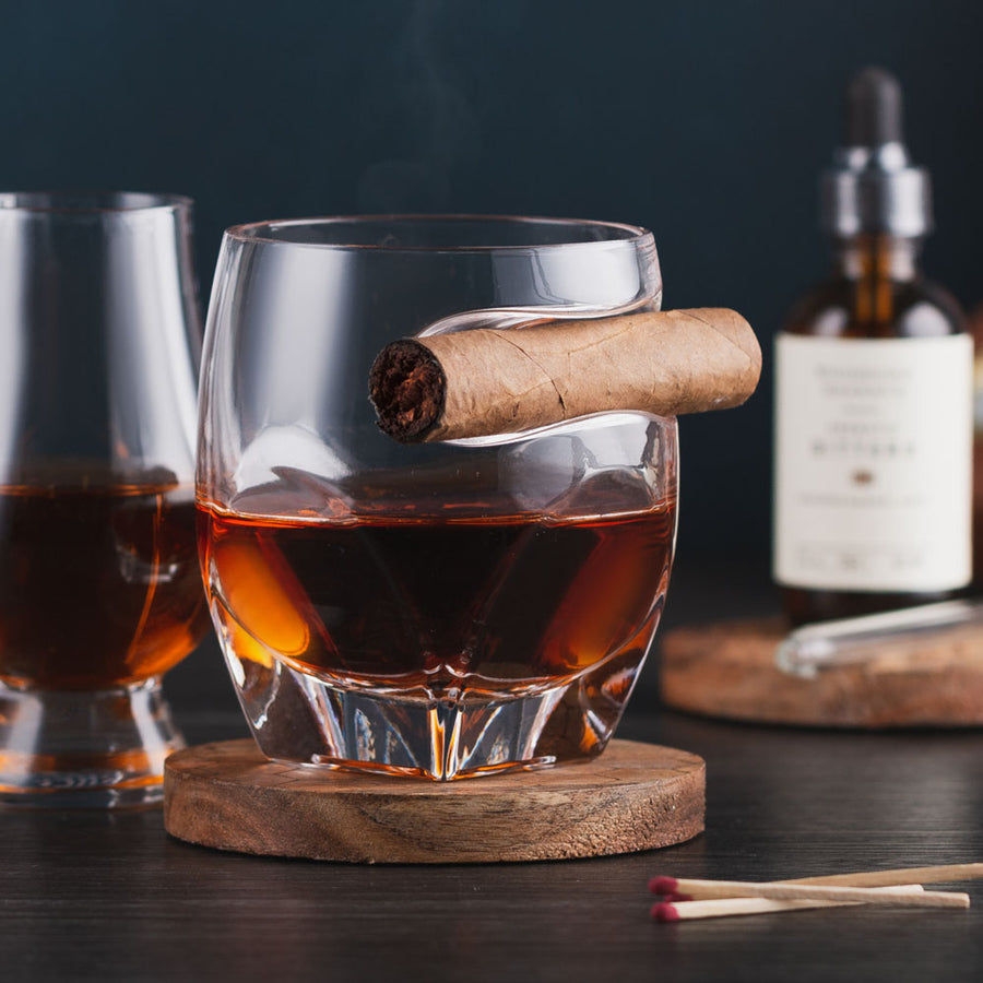 Godinger Arturo Cigar Whiskey Tumblers, Set of 2