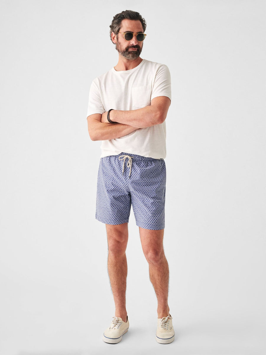 Faherty Beacon Trunk in Fishscale Batik