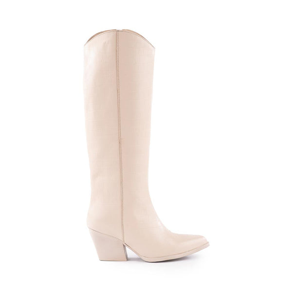 Seychelles Begging You Tall Boot in Cream Coco Leather