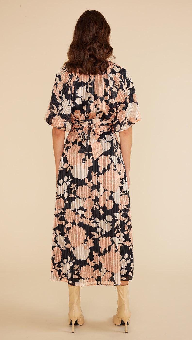 Bonnie Midi Skirt in Black/Multi