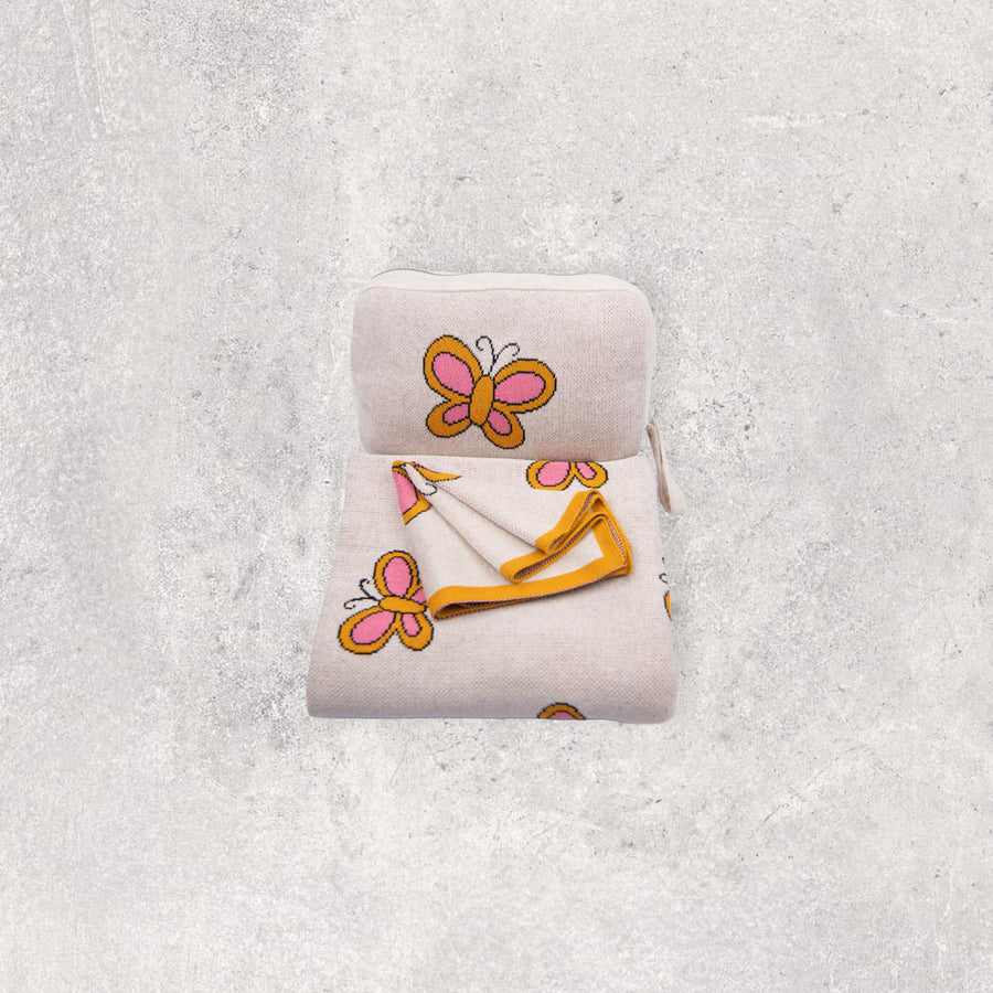 Butterfly in Tuscansun/Clutter Pink