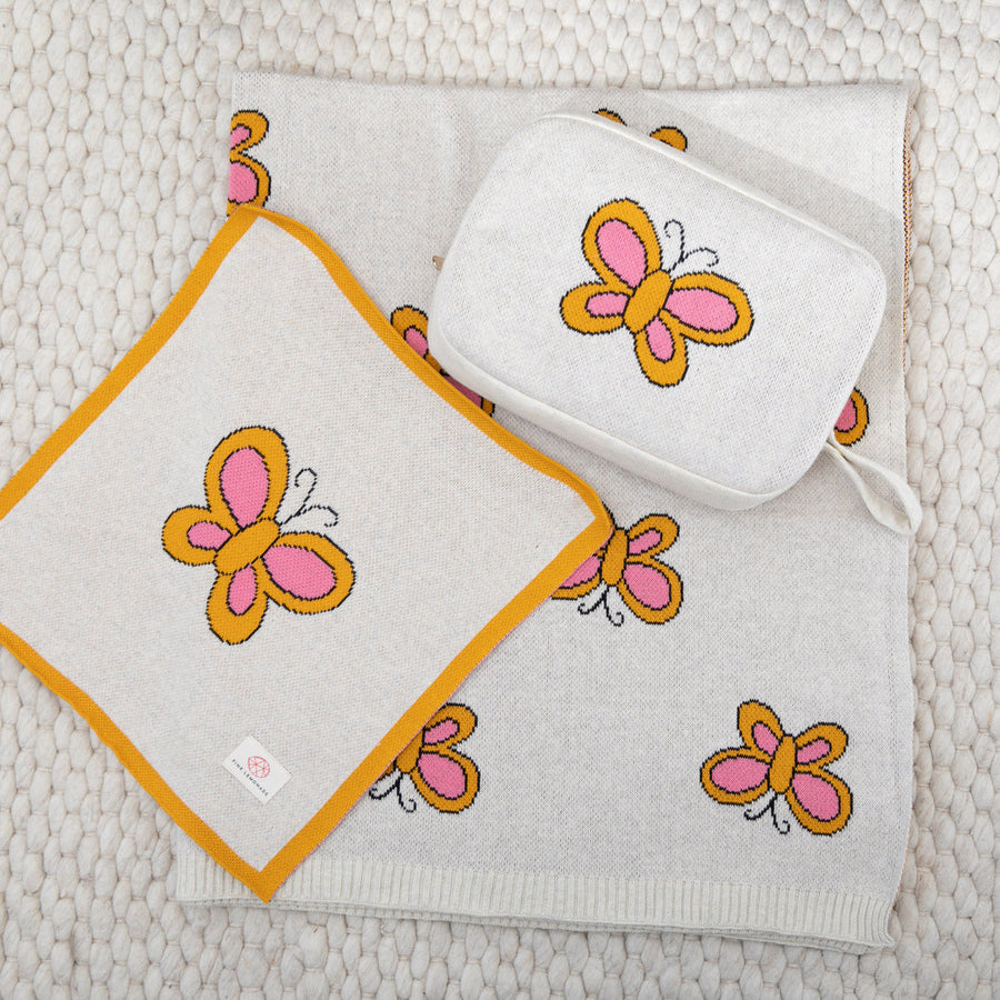 Butterfly in Tuscansun/Clutter Pink