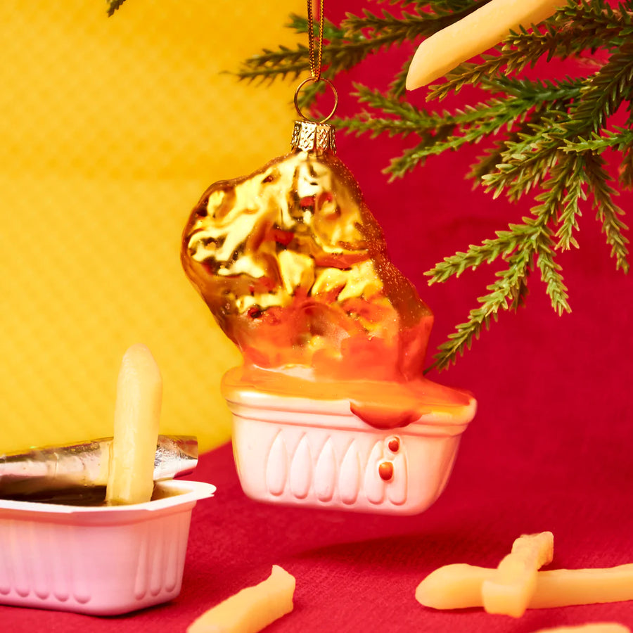 Chicken Nugget with Dipping Sauce Ornament