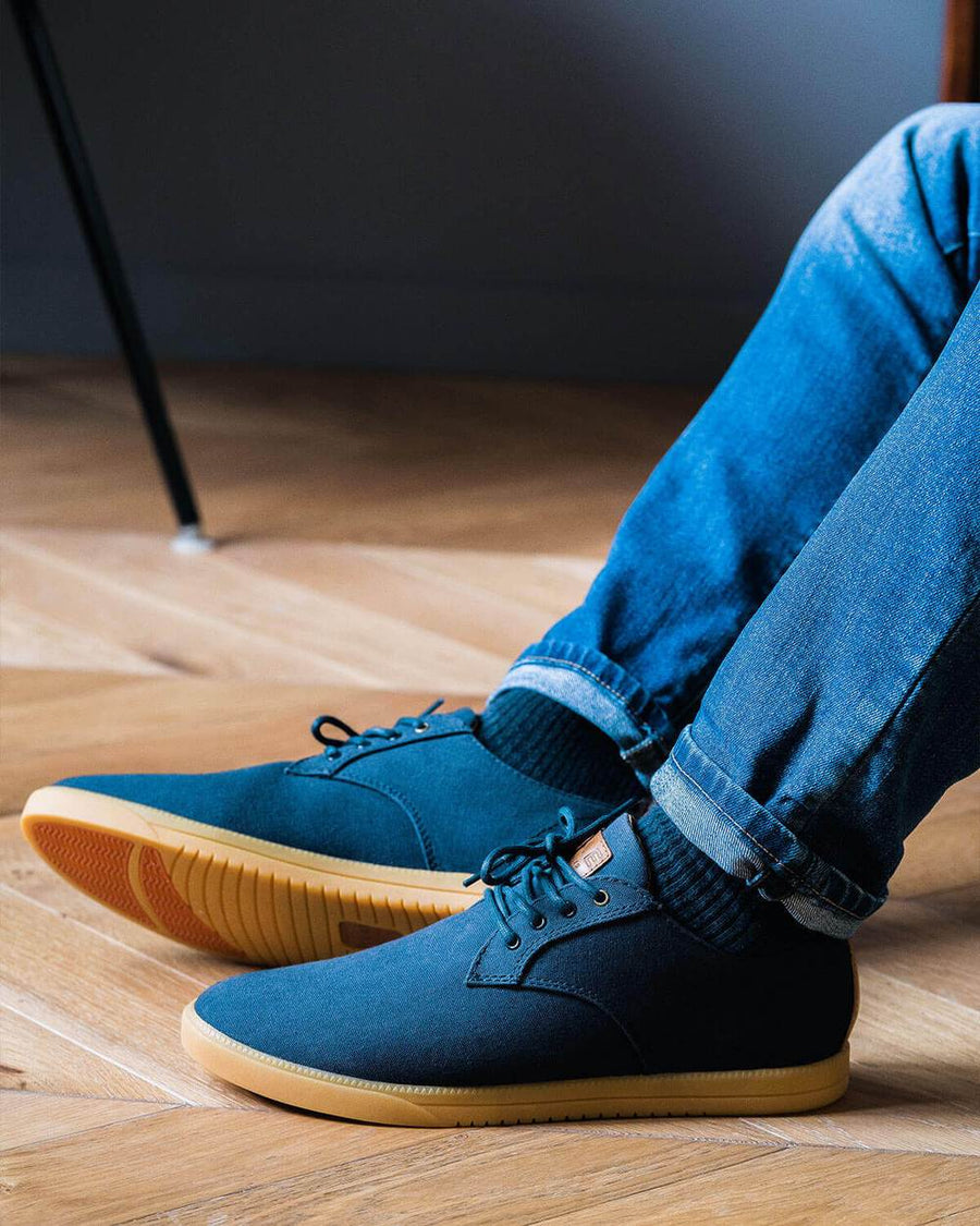 CLAE Men's Ellington Textile Sneaker In Deep Navy Canvas