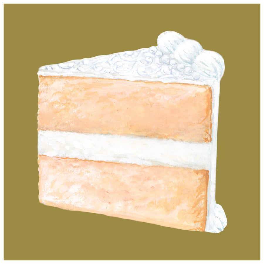 Cake Slice Cocktail Napkins - Set of 20