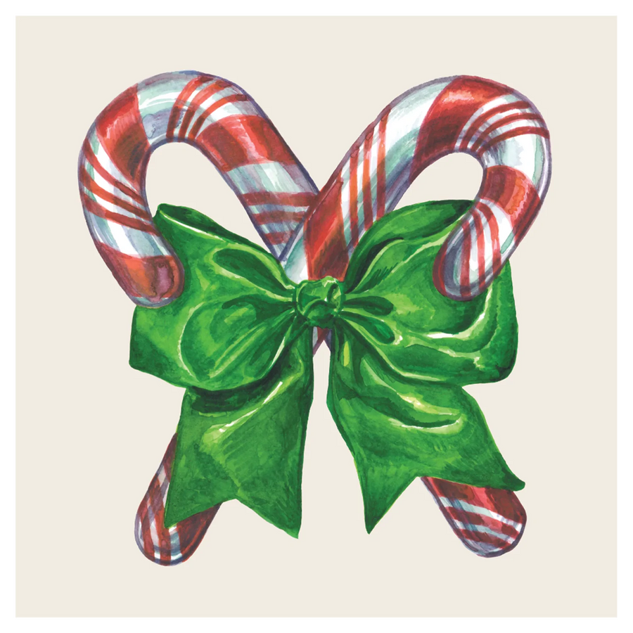 Candy Cane Cocktail Napkin