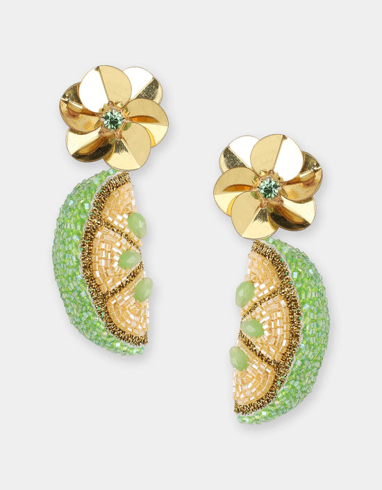 Olivia Dar Citrus Earrlings 3D in Yellow