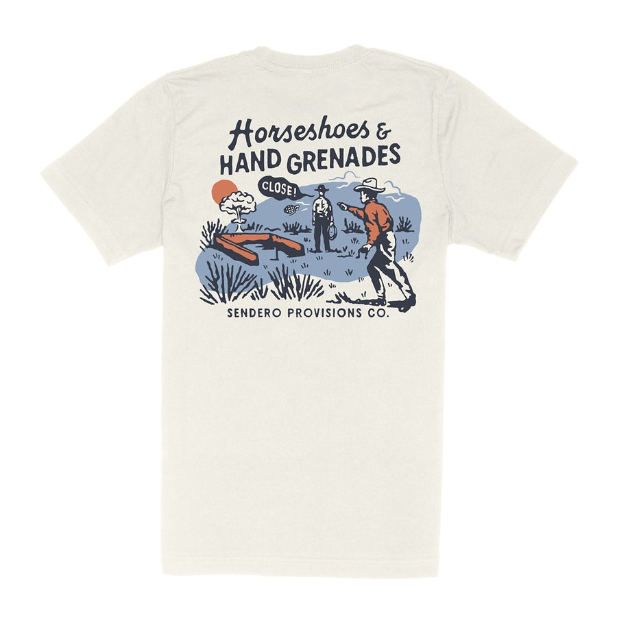 Sendero Provisions "Close" T-Shirt in Vintage White