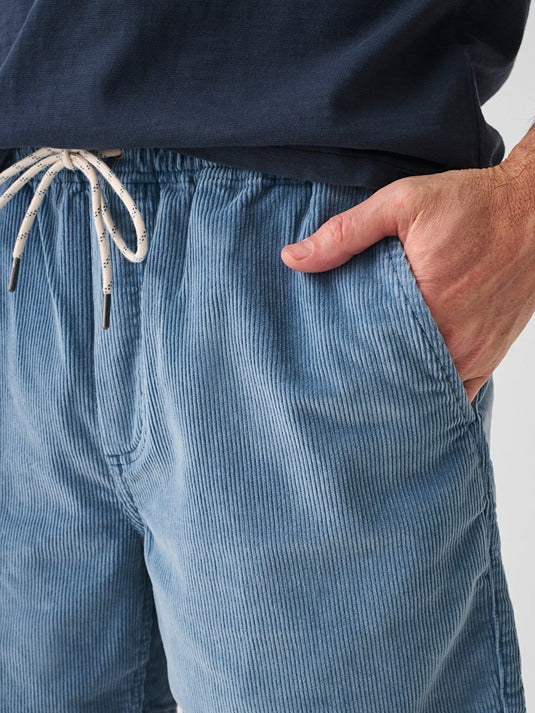 Faherty Drawstring Cord Short 6'' in Dune Blue