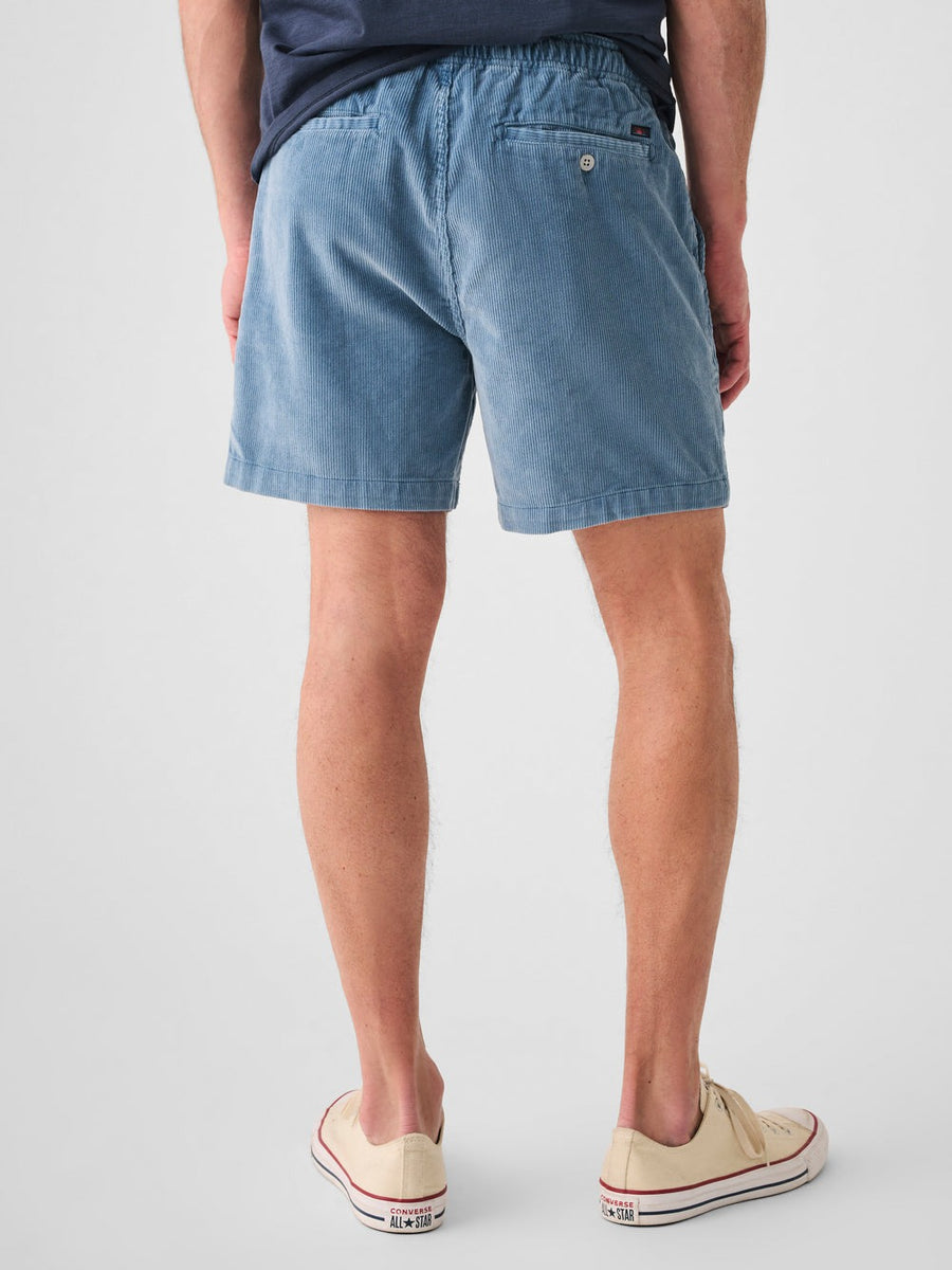 Faherty Drawstring Cord Short 6'' in Dune Blue