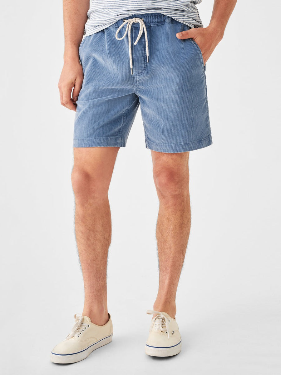 Faherty Drawstring Cord Short 6'' in Dune Blue