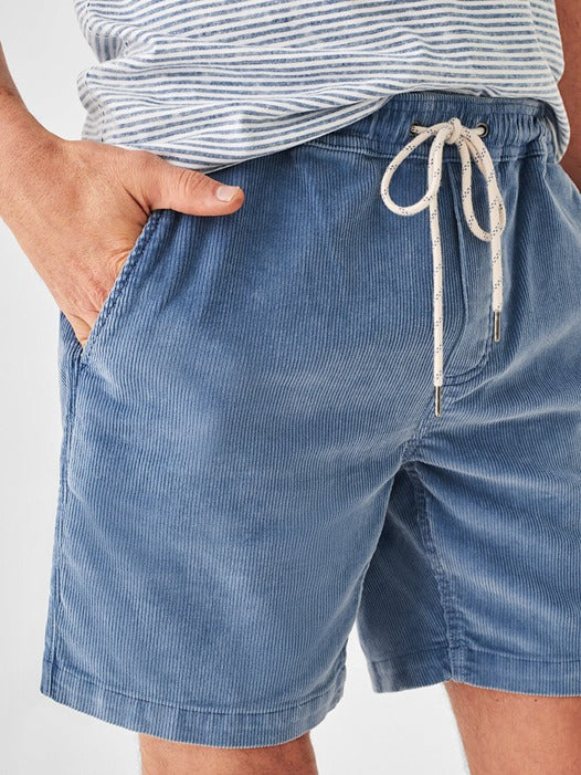 Faherty Drawstring Cord Short 6'' in Dune Blue