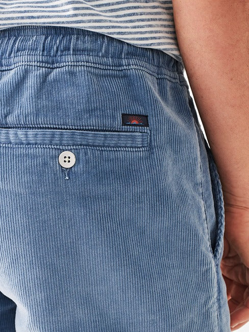Faherty Drawstring Cord Short 6'' in Dune Blue
