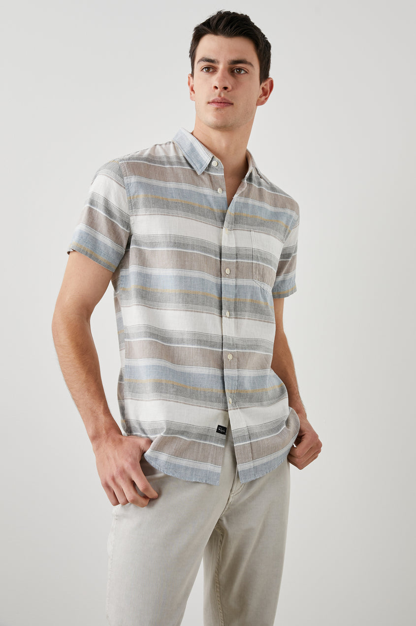 Fairfax Short Sleeve Shirt in Santa Fe Rodeo Stripe