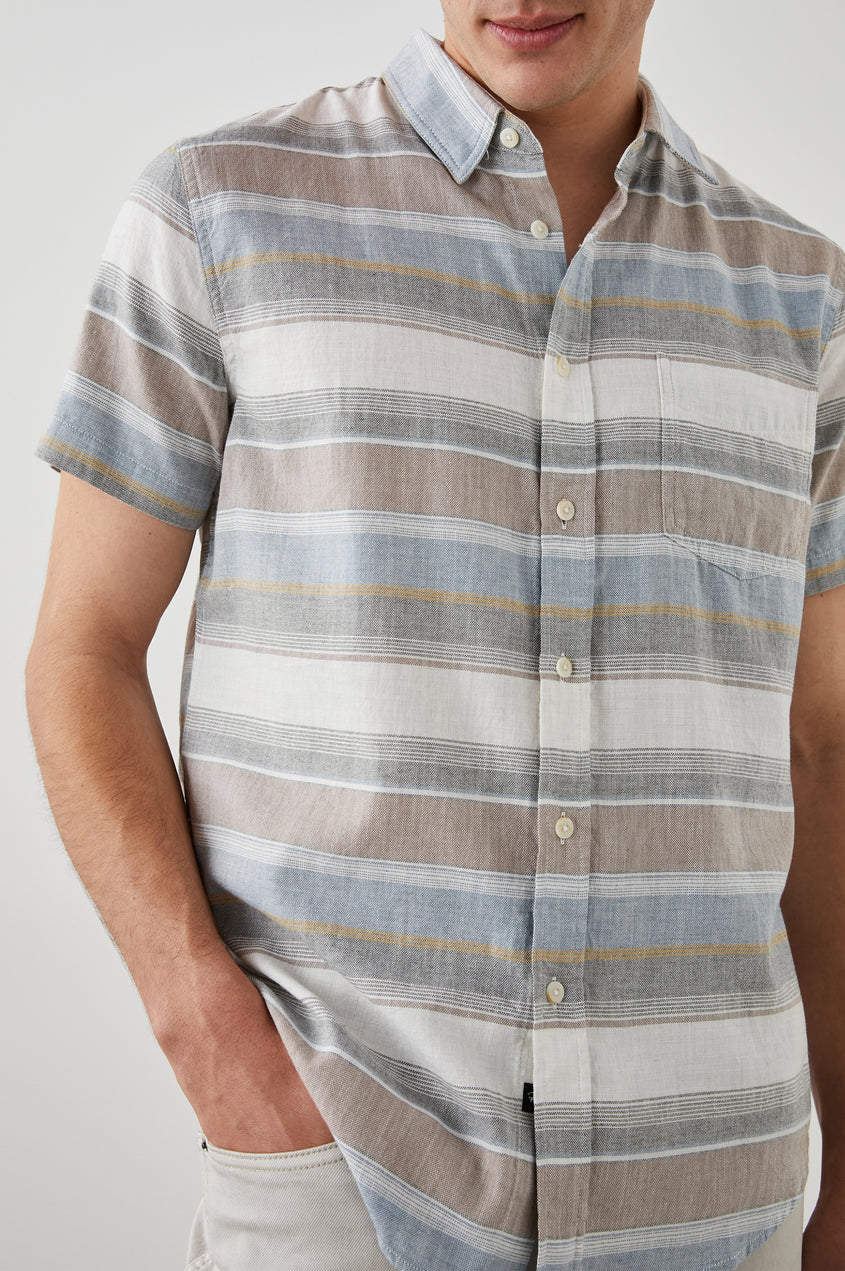Fairfax Short Sleeve Shirt in Santa Fe Rodeo Stripe