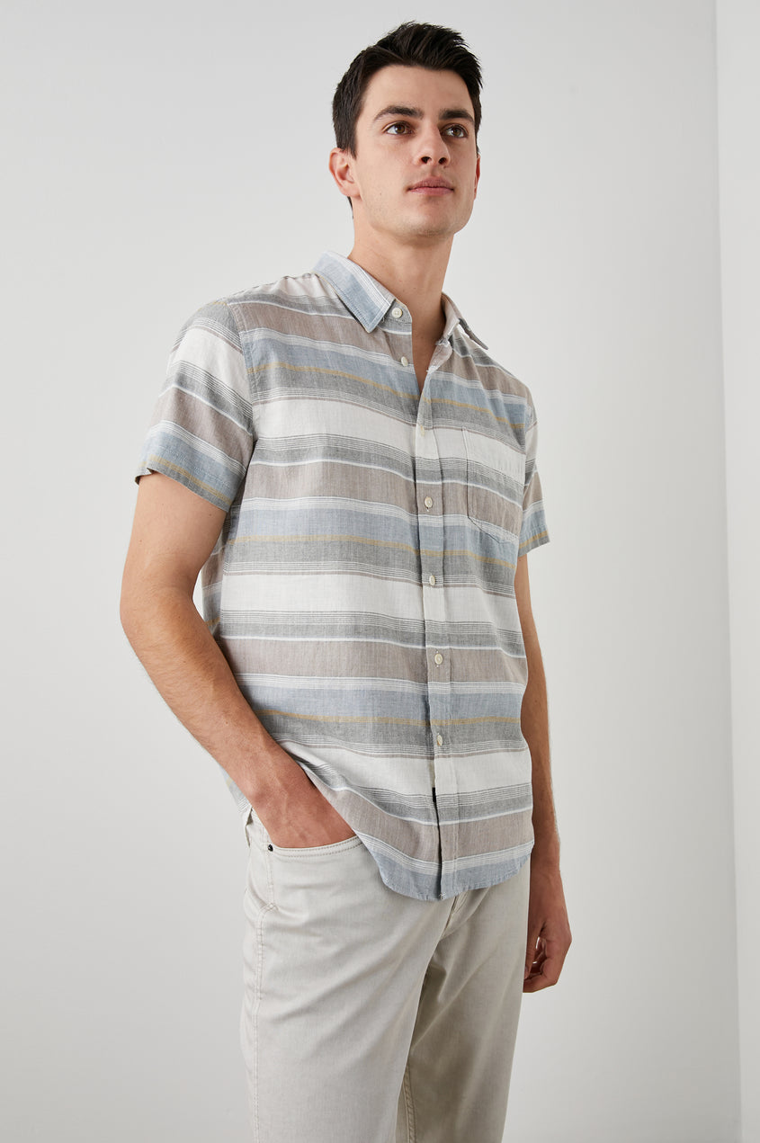 Fairfax Short Sleeve Shirt in Santa Fe Rodeo Stripe