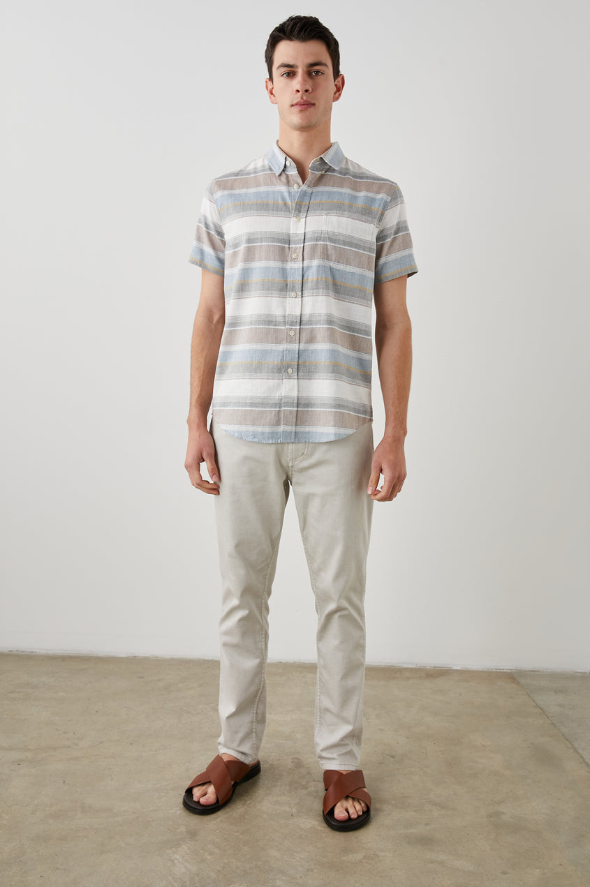 Fairfax Short Sleeve Shirt in Santa Fe Rodeo Stripe