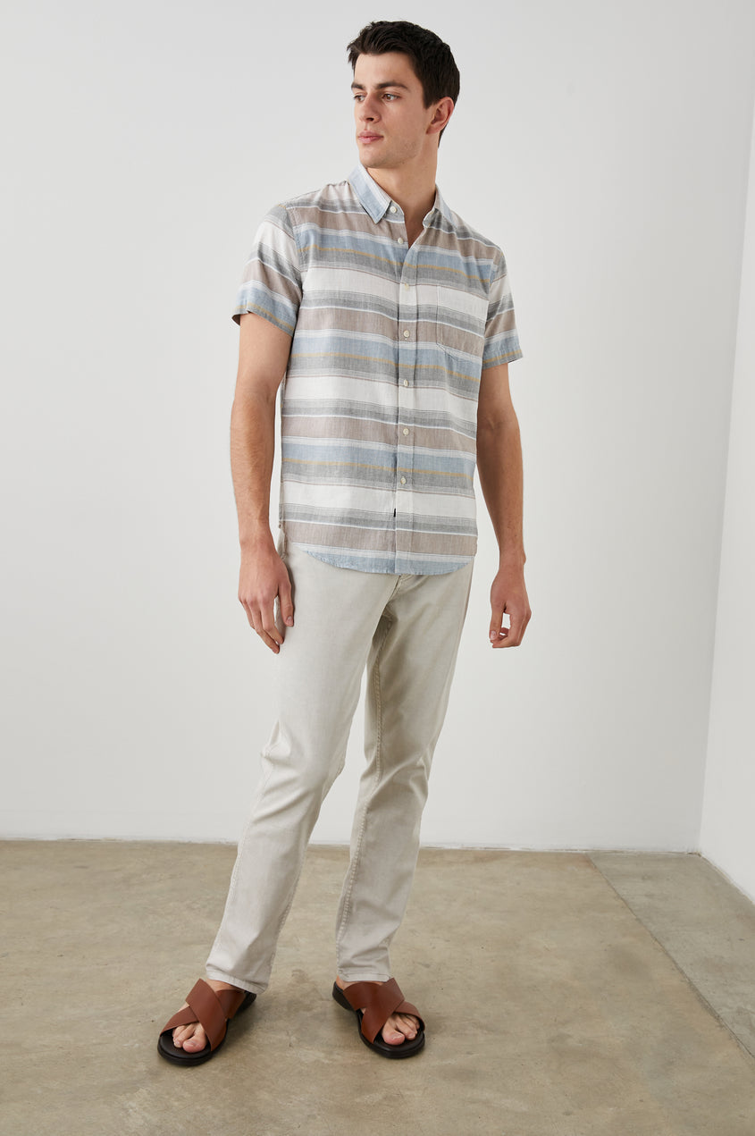 Fairfax Short Sleeve Shirt in Santa Fe Rodeo Stripe
