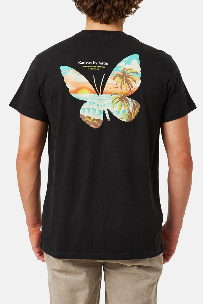 Katin Flutter Tee in Black Wash