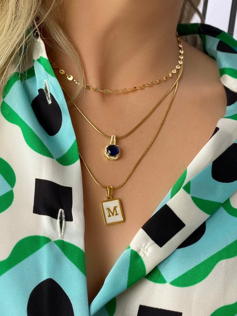 Farrah B Free Agent J Initial Necklace