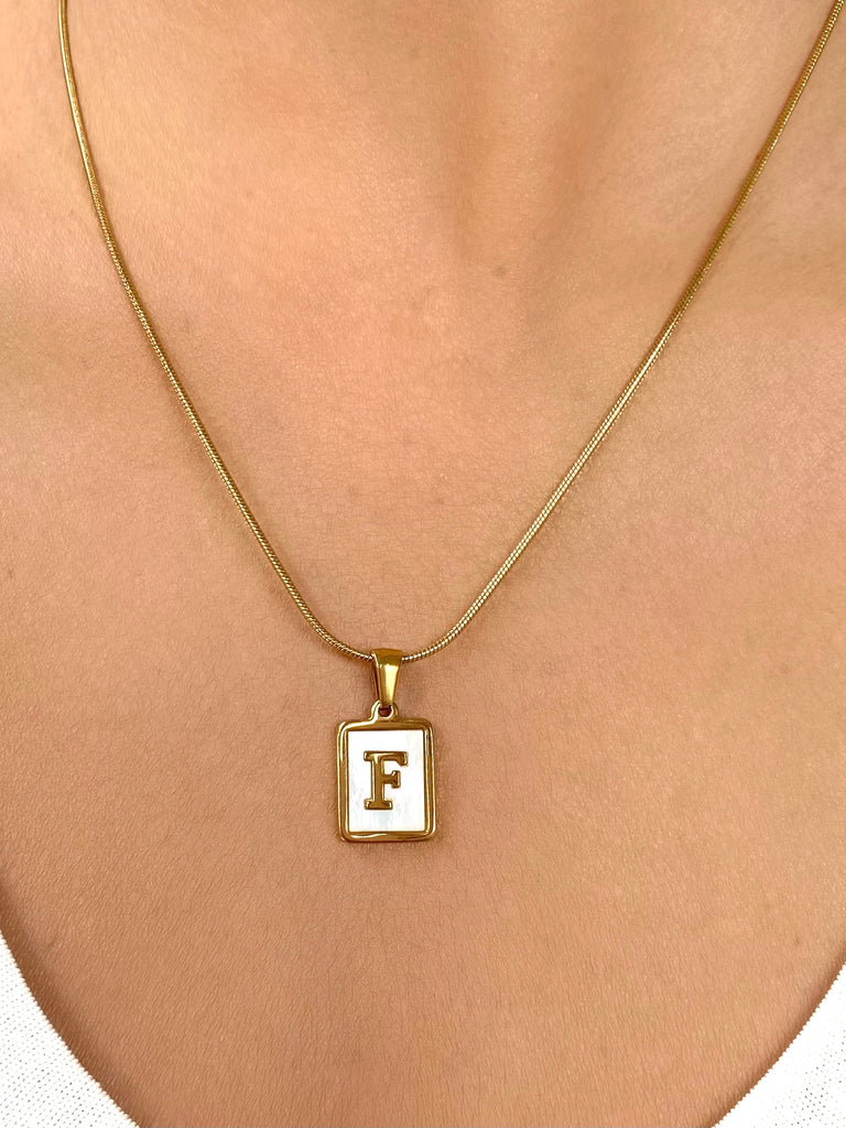 Farrah B Free Agent J Initial Necklace