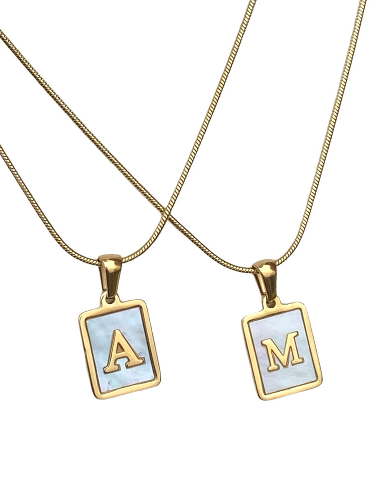 Farrah B Free Agent Initial Letter M in Gold