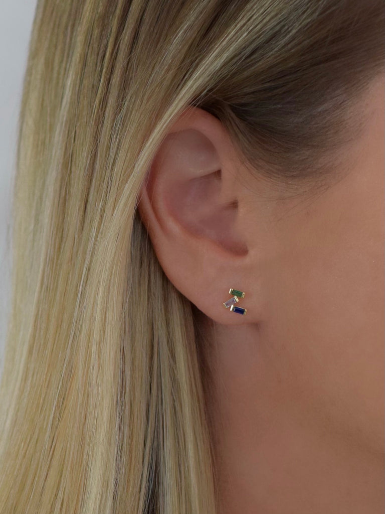 Farrah B Glam Squad Stud Earrings in Clear