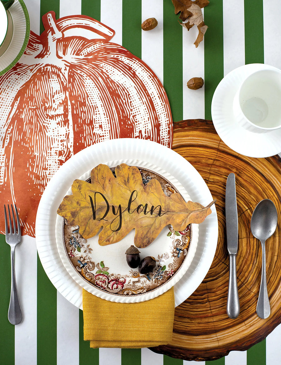 Hester & Cook Die Cut Pumpkin Placemat, Set of 12